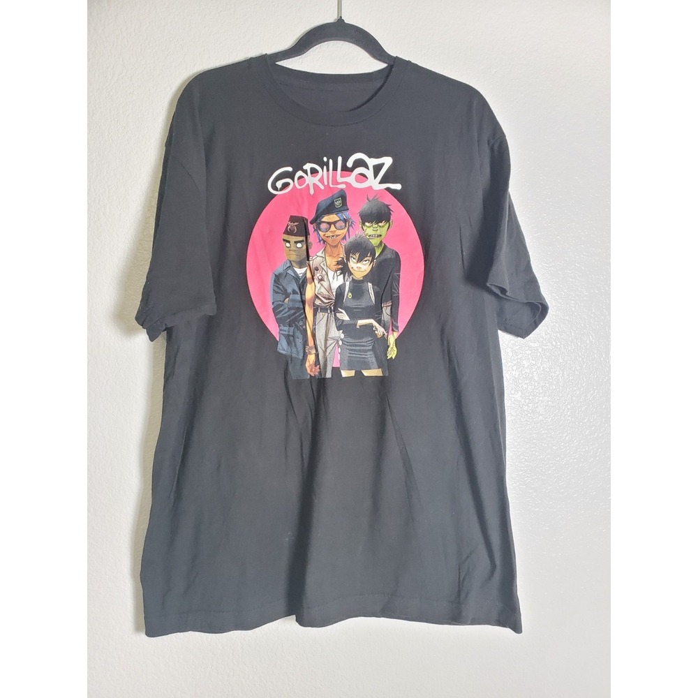 Gorillaz Band T-Shirt Graphic Tee Murdoc 2D Noodle Russel Adult Unisex XL